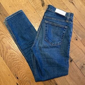 Re/Done Women's Ankle & Cropped Jeans - Blue